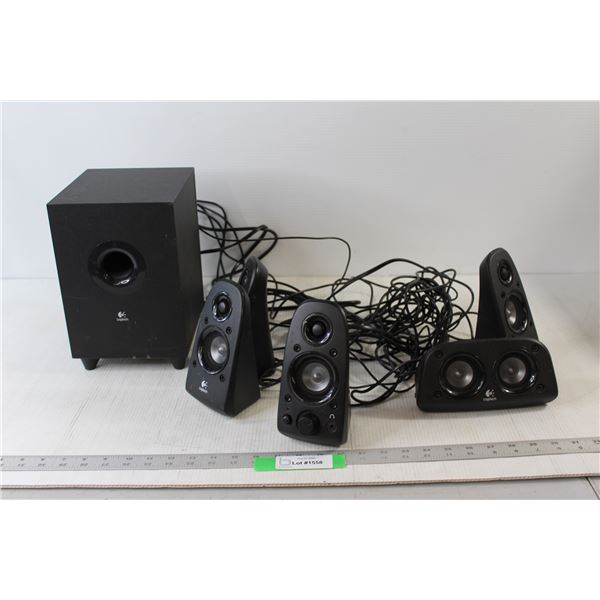 Logitech Speaker Set: (5) Smaller Speakers, Big Speaker