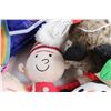 Image 8 : (7) Assorted Plush Toys, Dora Bag, (2) Dolls, Face Mask and Toy Gun