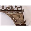 Image 6 : Cast Iron Antique School Desk Brackets - 25" x 16" - Patented Design of 1888 - Some Wear & repairs h
