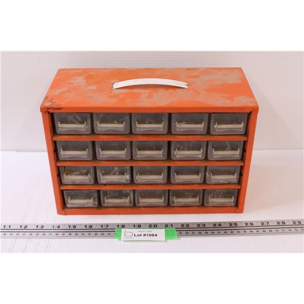 Shop Hardware Organizer w/ Contents - 12" x 6" x 8"