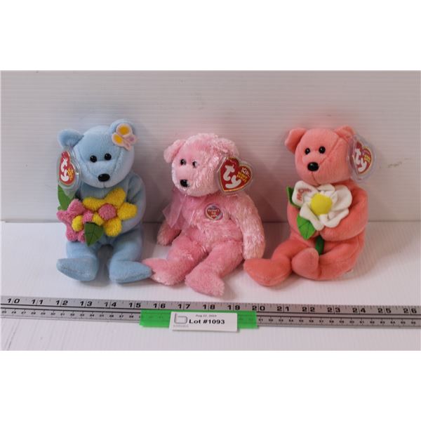 (3) Spring Edition TY Beanie Babies
