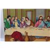 Image 2 : "The Last Supper" Painting in Frame - 34" x 20"