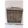 Image 1 : Shop Hardware Organizer w/ Contents - 13" x13" x 6"