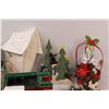 Image 3 : Christmas Lot: Train, Floral Displays, Angel Napkin Holders, Bows, Mice, Misc.
