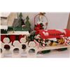 Image 4 : Christmas Lot: Train, Floral Displays, Angel Napkin Holders, Bows, Mice, Misc.