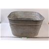 Image 1 : Galvanized Metal Tub No 42 - 20.5" x 11"