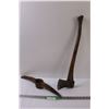 Image 1 : Pick Axe Head (19" Long) & Wood Axe (22" Handle)