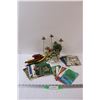 Image 1 : Christmas Lot: Train, Floral Displays, Angel Napkin Holders, Bows, Mice, Misc.