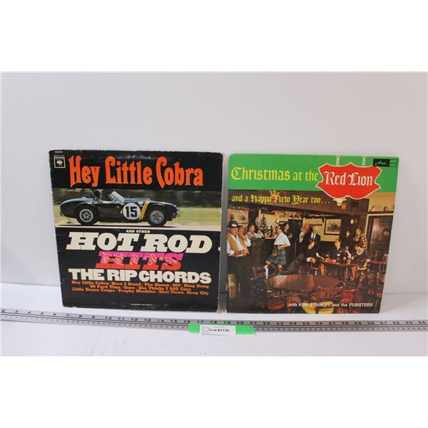 (2) Records: Hot Rod Hits & Christmas at the Red Lion