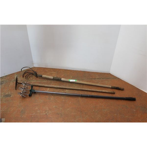 * (3) Garden Tools: Hoe & Cultivators