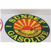 Image 3 : (2) Metal Signs: Texas Rose & Sunset Gasoline