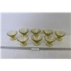 Image 1 : (8) Yellow Depression Glass Dessert Dishes