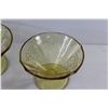 Image 2 : (8) Yellow Depression Glass Dessert Dishes