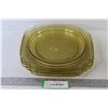 Image 1 : (4) Yellow Depression Glass Plates