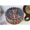 Image 6 : (8) Santa Plates - Instantfoam Hand Sanitizer Machine - Barometer - Metal Candle Holder - DIY Wood S