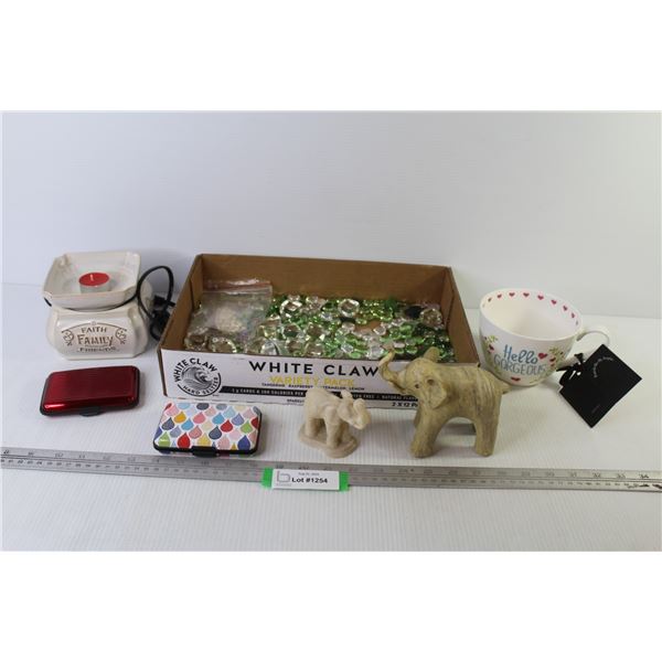 Diffuser - Glass Beads - Elephant Ornament - (2) Card Cases - Hello Gorgeous Cup