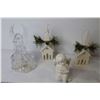 Image 3 : (2) Ceramic Cherubs - Plastic Angels & Churches