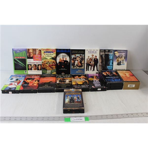 (19) Assorted VHS Movies: Get Shorty, Meet Joe Black, Fierce Creatures, etc.