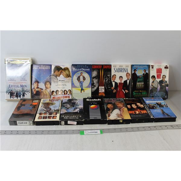 (15) Assorted VHS Movies: Sabrina, The Hard Way, Deliverance, etc.