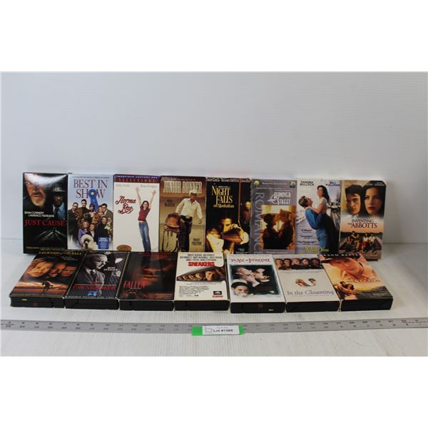 (15) Assorted VHS Movies: Legends Of The Fall, Fallen, Just Cause, etc.
