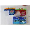 Image 2 : (2) Text Messenger Bubble Mania Gum Toys, Polaroid I-Zone Instant Pocket Sticker Film, Swingline Sta