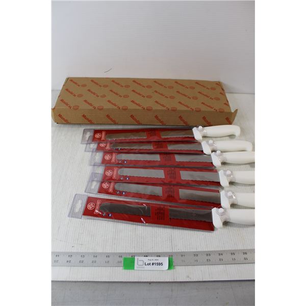 (6) Mundial 10" Blade Kitchen Cutting Slicing Knife Knives