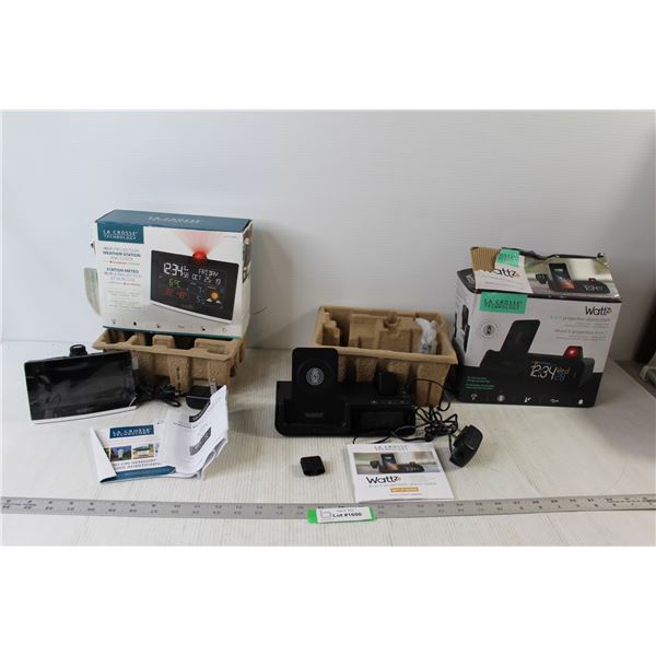 La Crosse Wi-Fi Projection Weather Station and Clock, La Crosse Wattz 4 in 1 Projection Alarm Clock