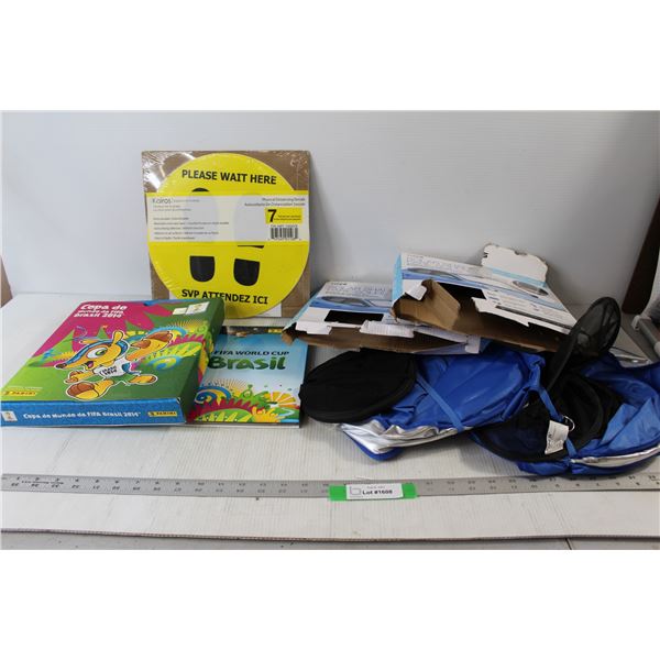 (2) Type S 3 Piece Car Sunshade Car Set Jumbo Size - 34" x 64", Please Wait Here Sign, Fifi World Cu