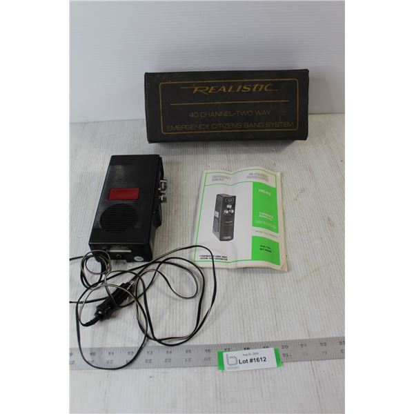 Realistic 40 Channel Two Way Emergency Citizens band System Transceiver