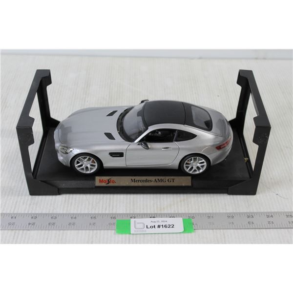 Maisto 1/18 Mercedes-Amg Gt Silver Mercedes Model Car Die Cast