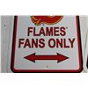 Image 3 : (2) Calgary Flames Parking Signs 18'' x 12'