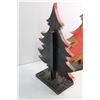 Image 3 : (2) Wooden Christmas Tree Decorations 19''