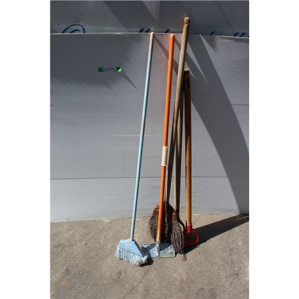**Assorted Brooms and Handles