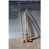 Image 1 : **(2) Curling Brooms and Hockey Stick