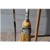 Image 4 : **(2) Curling Brooms and Hockey Stick
