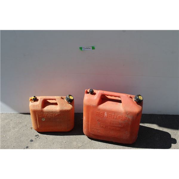 ** (2) Gasoline Cans 10 and 20 Liters