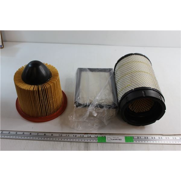 Gold NAPA, John Deere and Baldwin Air Filters