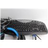 Image 2 : *(2) Keyboards, (2) Headsets, Tunable White Lightbulbs and Assorted Items