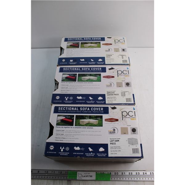 (3) Sectional Sofa Covers