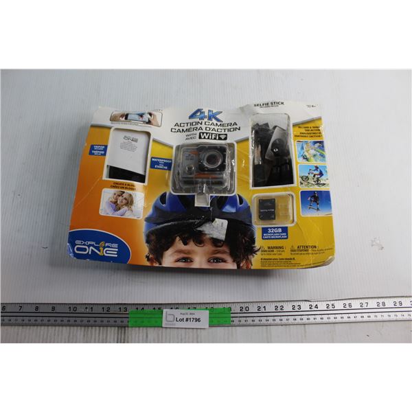 Explore One 4k Action WI-FI Camera with Accessories