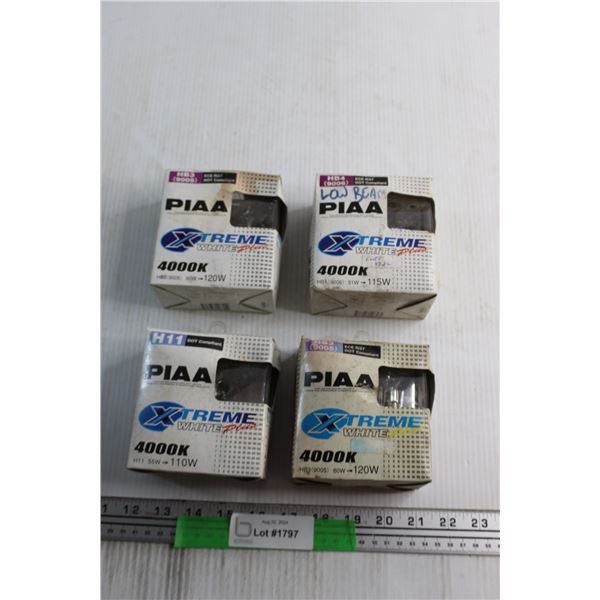 (4) PIAA Xtreme White Car Light Bulbs