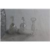 Image 2 : (3) Assorted Glass Vases and (2) Bells