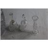 Image 5 : (3) Assorted Glass Vases and (2) Bells