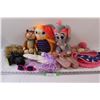 Image 1 : Lot: Girls Shoes Size 33Euro, (3) Stuffies, Toy Camera, Toque, Sunglasses, Misc.
