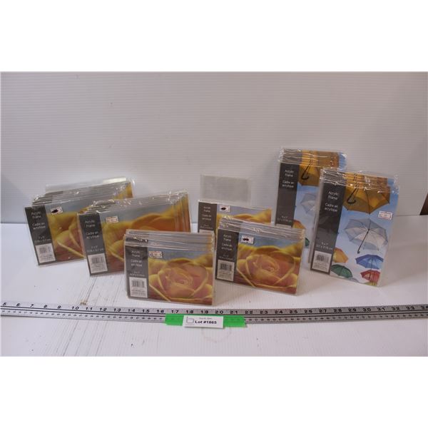 Picture Frame Lot: 7" x 5", 4" x 6", 5" x 7"