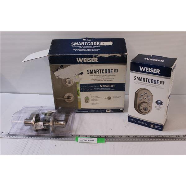 Weiser Smart Code Entry Door Handle Set - Appears New