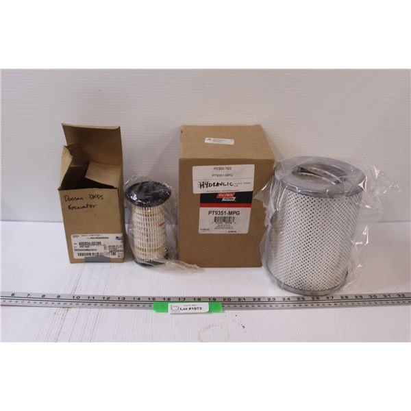 Baldwin Hydraulic Filter (PT 9351-MPG & Doosan Excavator Filter (DX55)