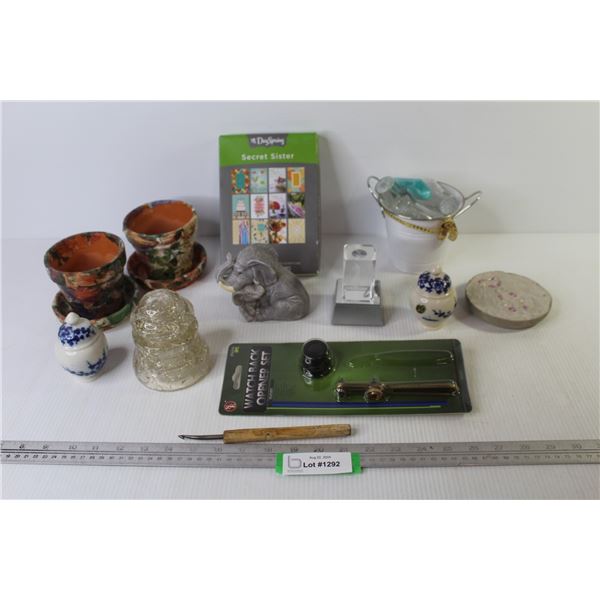 Salt & Pepper Shakers - Sm Plant Pots - Designer Cards w/Envelopes