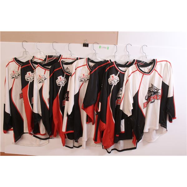 (8) Bobcats Hockey Jerseys (Sizes S/P - XL)