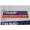 Image 2 : (2) White Rose Stickers - (2) Trump 2020 Stickers